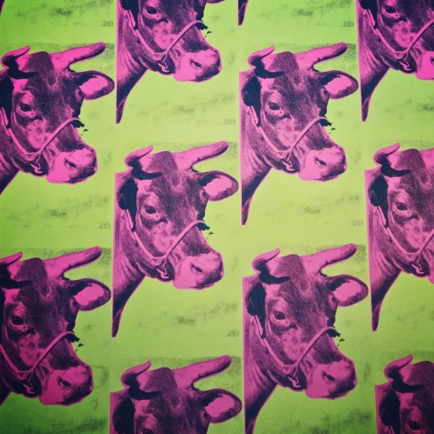 #lastweek #MoMA #Warhol #pattern #wall #purplecow