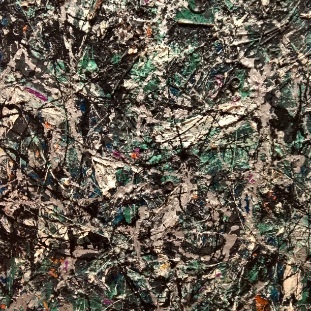 I showed #SofiaGale this #JacksonPollock #painting from my #MoMA trip last week... She asked me if he is blind? :). I told her no, he is just #verytalented :)