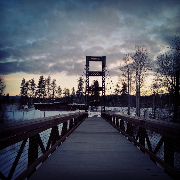 #Winthrop #MethowRiver #bridge #river #sunset #pnw