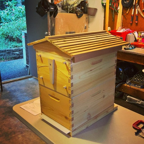 #soon it will #honeyflow. #beehive mostly done.