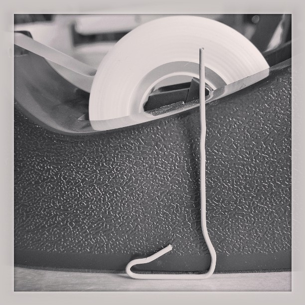 #paperclipfootandtapedispenser #foot #paperclip #bw #stilllife #blackandwhite