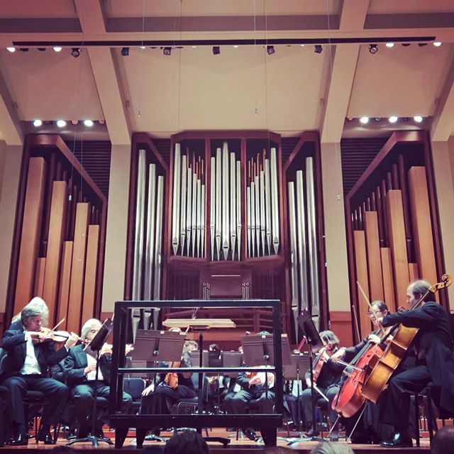 Just the other day with @ancagale, at the #beneroyahall in #seattle for an #sso #performace. #orchestra #symphony #ancagale