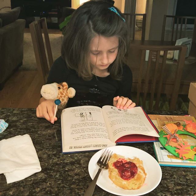 #sofiagale shows us that #reading is #betterthancake and #betterthanlollipops.