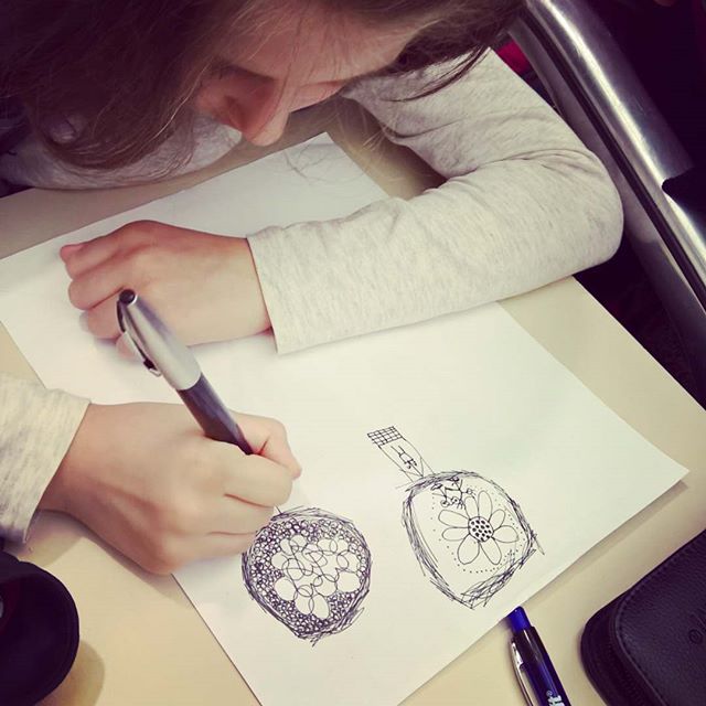 #sofiagale, #designing her own #hotairballoon.