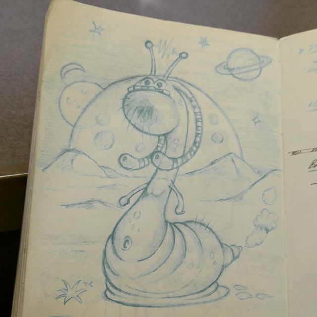 #alien #sketch #meetingdoodle #drawing