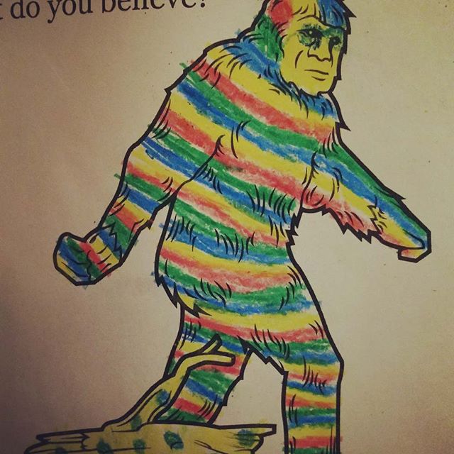 #doyoubelieve #colorful #colored #bigfoot #pattern #sofiagale